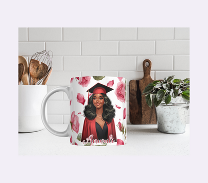 Elegant Graduation Black African Mug