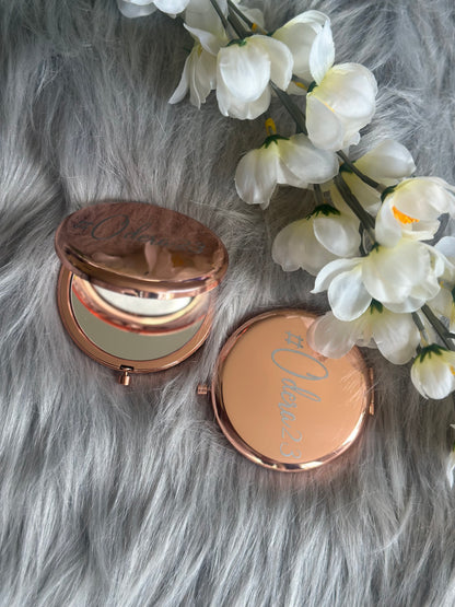 Rose Gold Compact Mirror