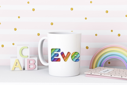 Personalised Rainbow Mug